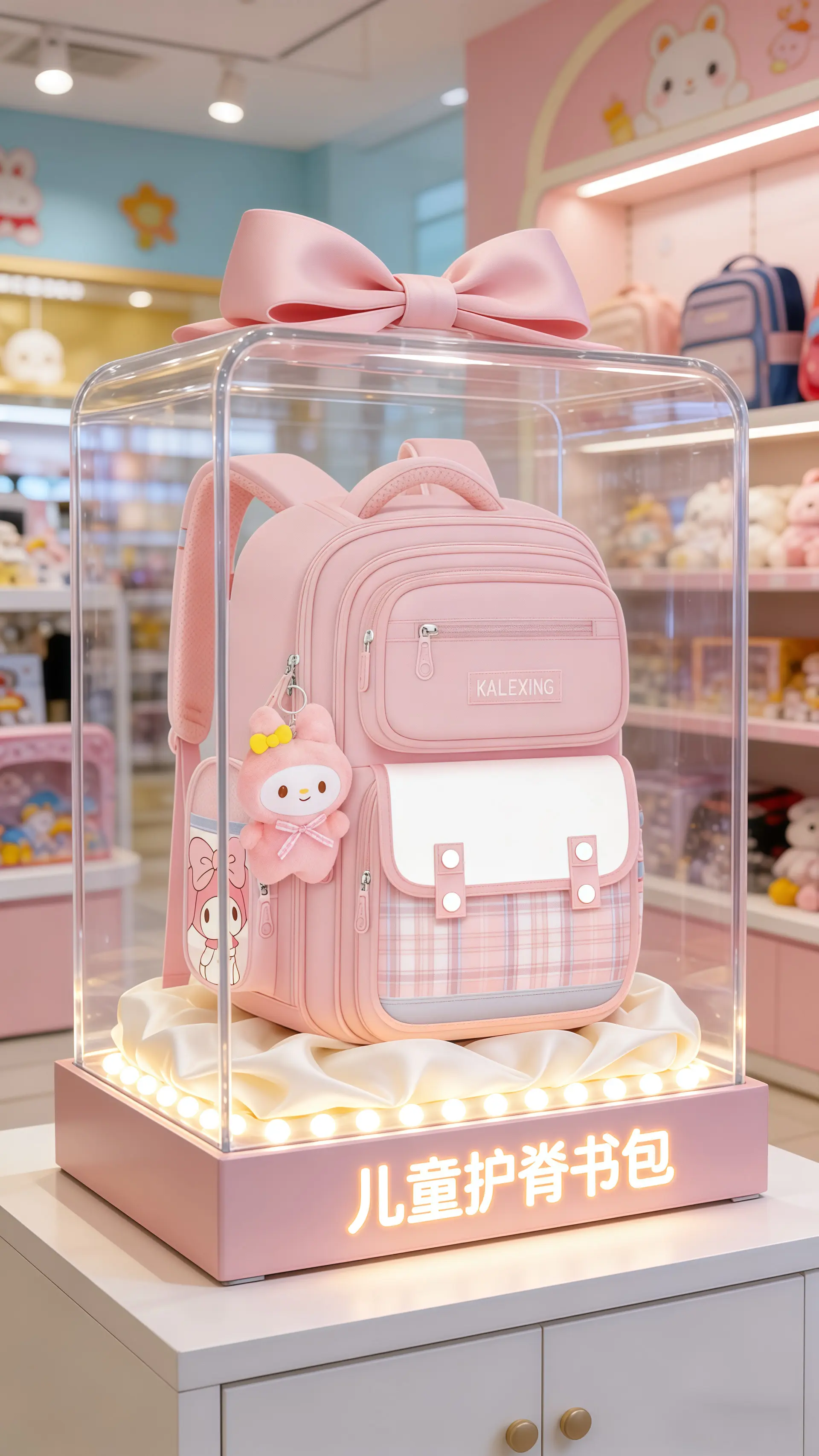 新款小学生书包来啦～容量大还轻便减负~上学背超合适