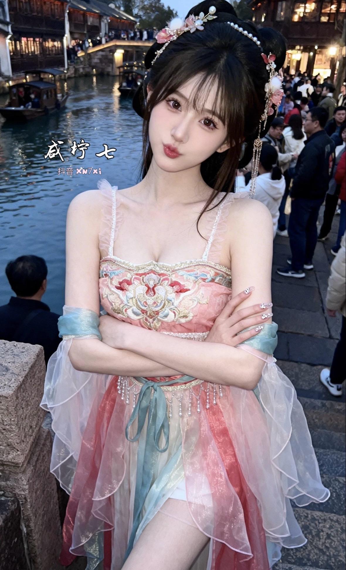 若爱 论汉服和江南的适配度 氛围感汉服 国风合伙人 江南美女