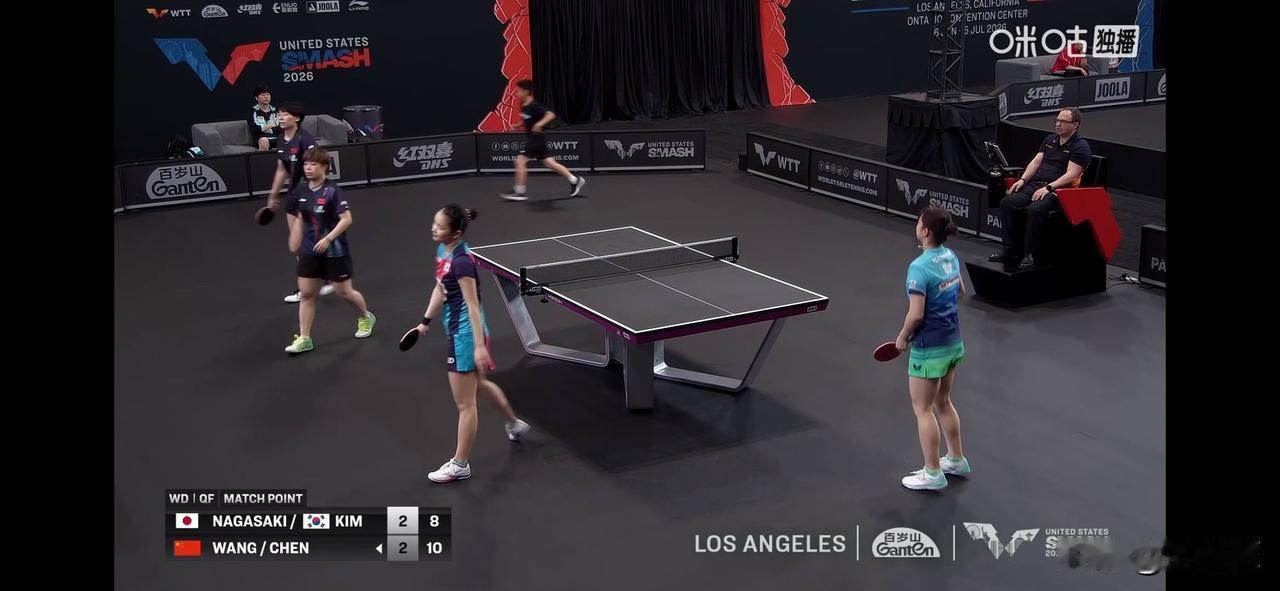 王艺迪/陈熠🇨🇳3比2长崎美柚🇯🇵/金娜英🇰🇷【7-11，11-8，