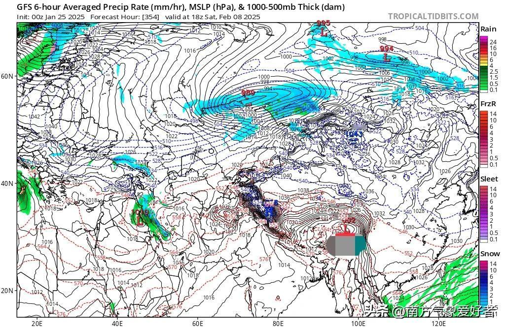 [南方初雪]南方大部分地区今冬大概率无雪，京津勉强初雪预计2月上旬，南支槽将转为
