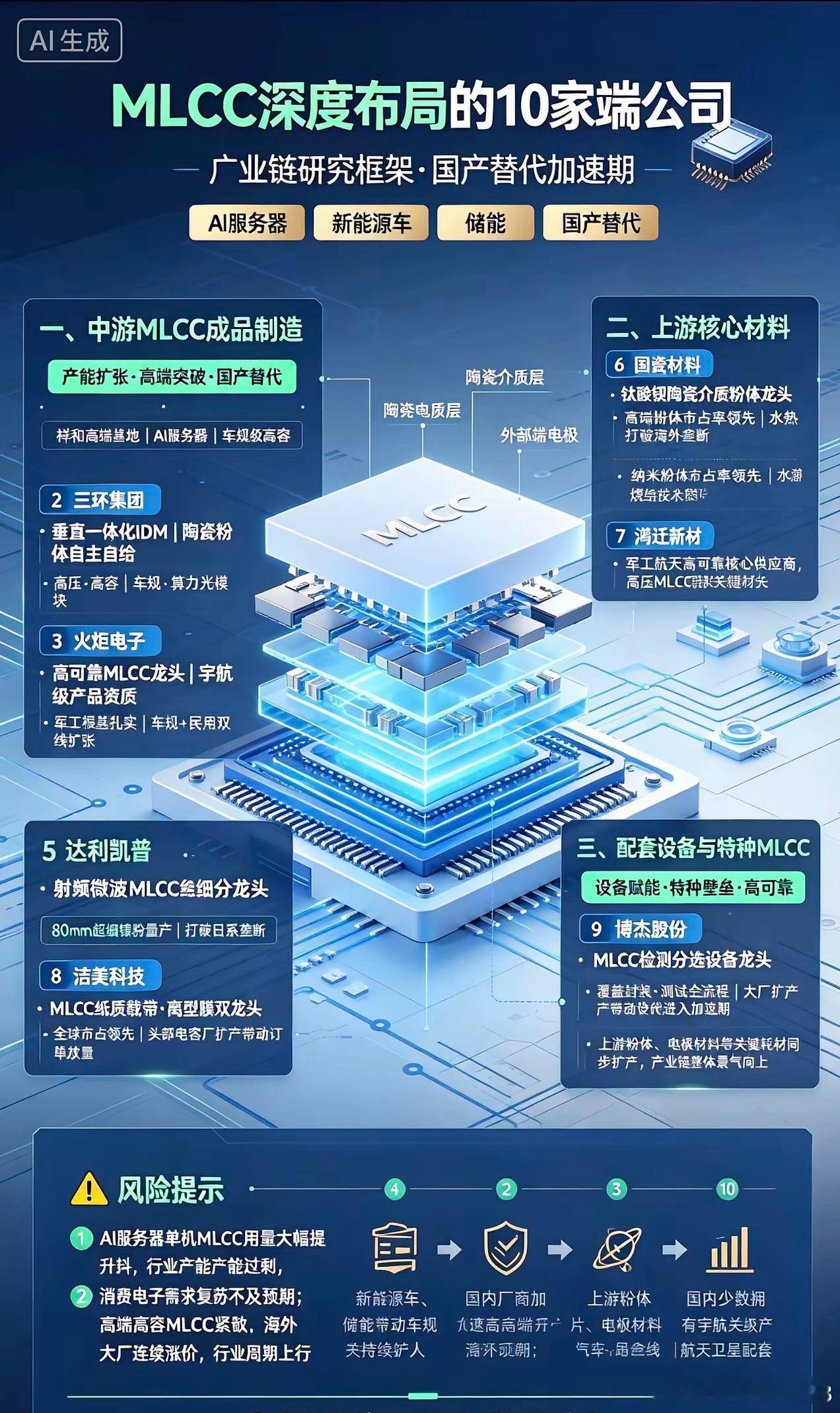 MLCC深度布局的10家公司一、中游MLCC成品制造1、风华高科国内MLCC产能