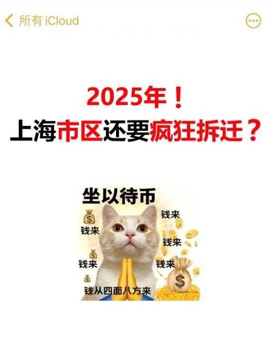 上海拆迁大爆发！2025这些地方要逆天改命？