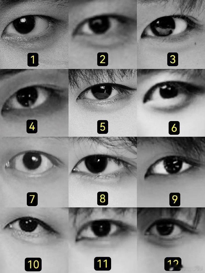 男明星眼睛大赏 大家能认出来哪位？ ​​​