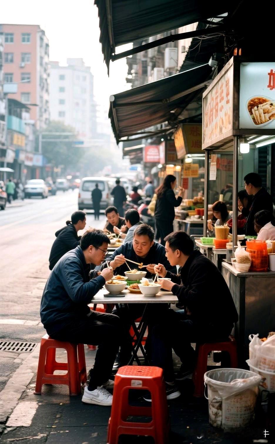 这10个行当眼下已经饱和，别再盲目往里扎了！
第一，早餐店。
小区门口包子、油条
