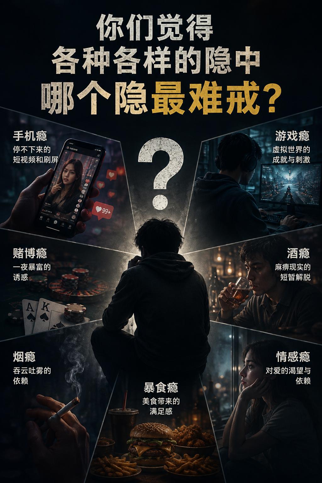你们觉得各种各样的隐中，哪个隐最难戒？