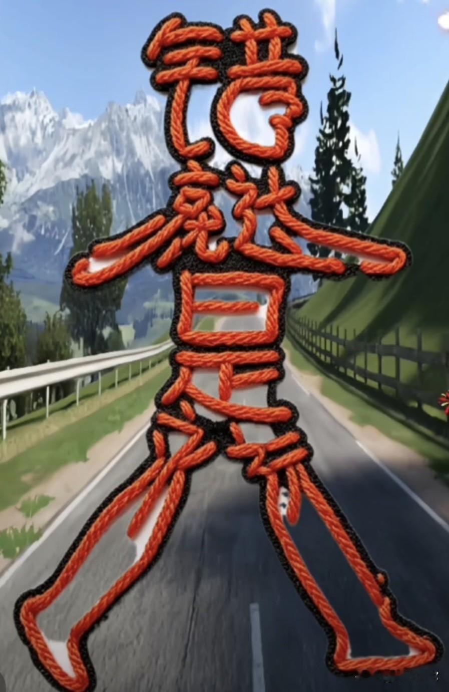把图中的字连成一句话，看懂的都是高手