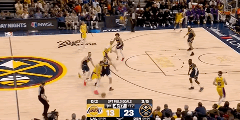 八村三分，湖人第一个！湖人vs掘金