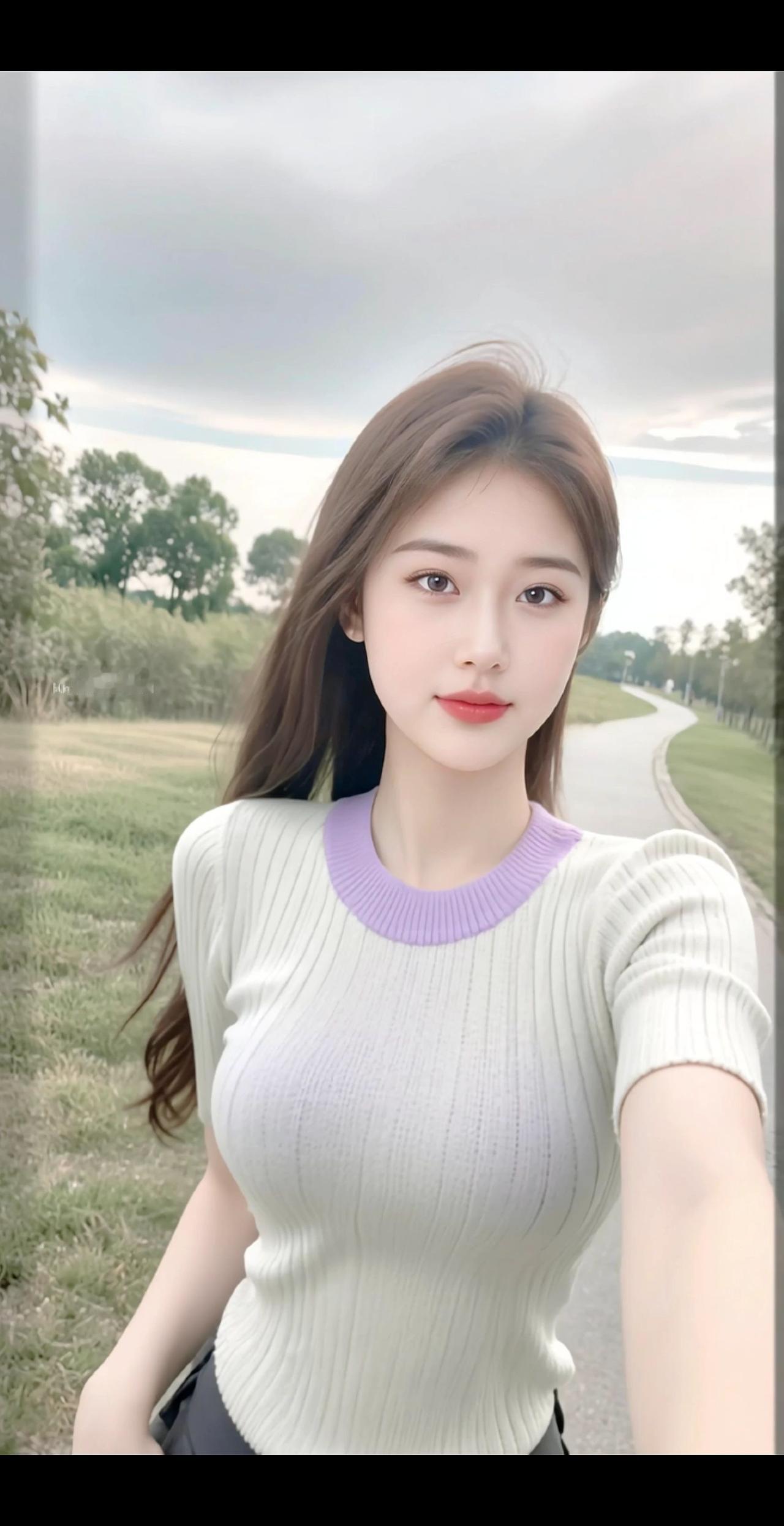 清纯甜美 时尚穿搭 气质美女 好身材好气质