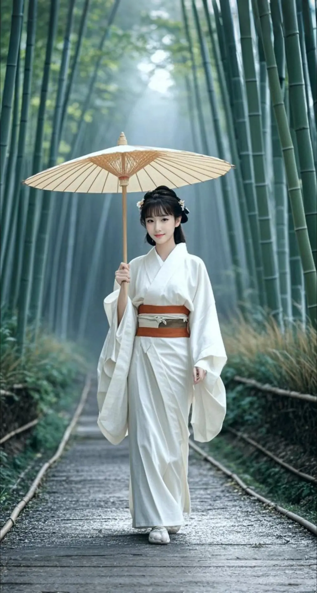 AI扩图 AI竹间逸影