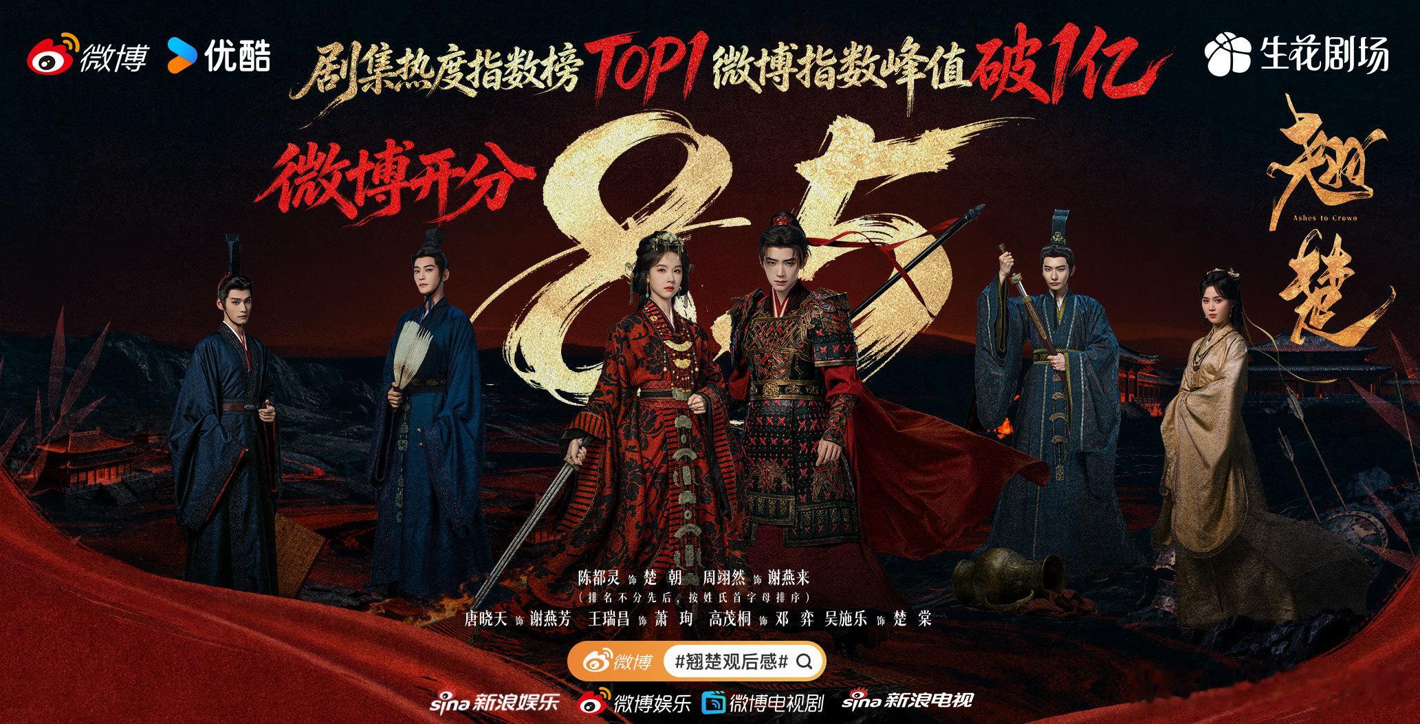 剧集翘楚 每次看到翘楚的海外排名往上跳一位我就比自己升职还开心，这剧就是有让人上