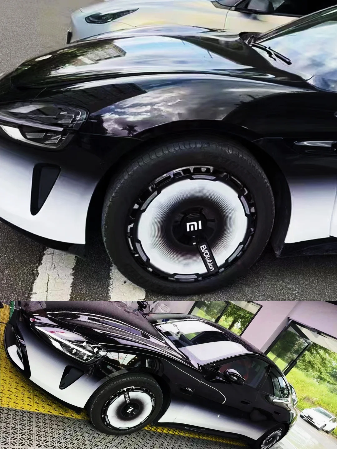 小米7-19寸黑洞轮毂盖，改装新风尚！