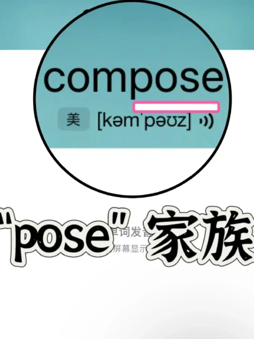 🔥历年真题出现18次！ “pose”家族
