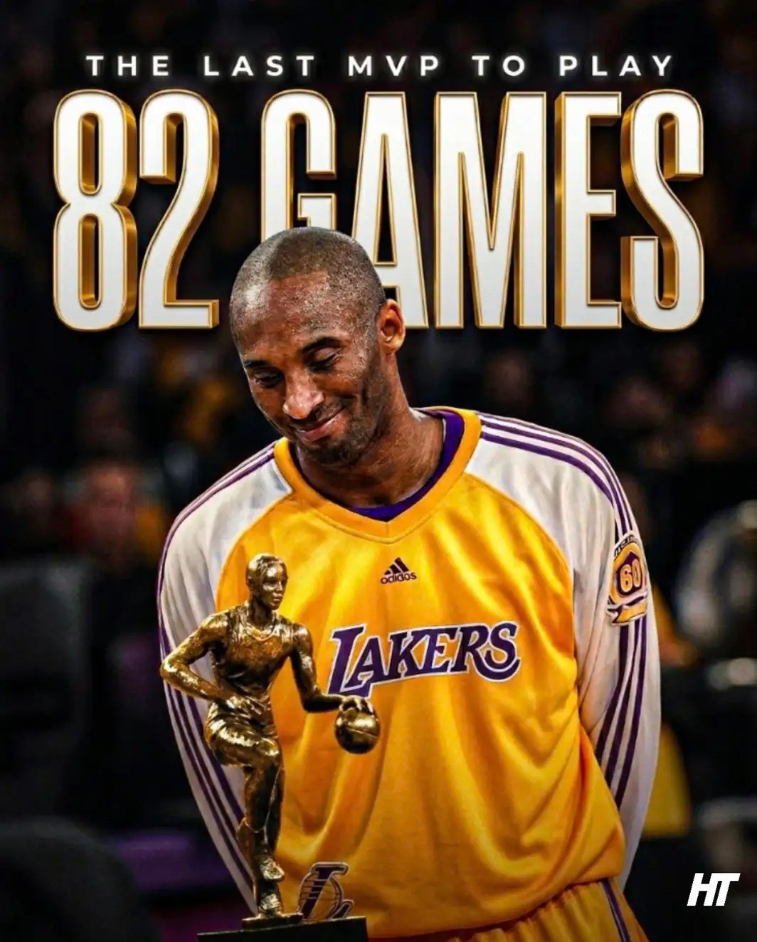 【黑曼巴科比 2007-08 赛季打满 82 场并拿 MVP，是现代篮球最后一次