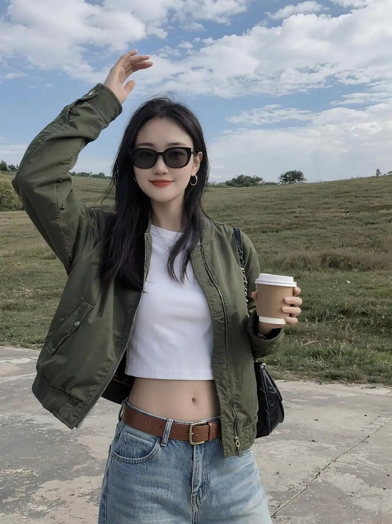 紧身牛仔裤 牛仔裤 春秋穿搭