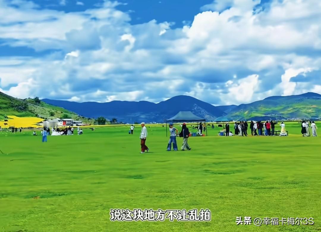 香格里拉纳帕海遇上占地霸点的旅拍摄影师，川渝女生硬刚网友直呼太解气!

博主去香