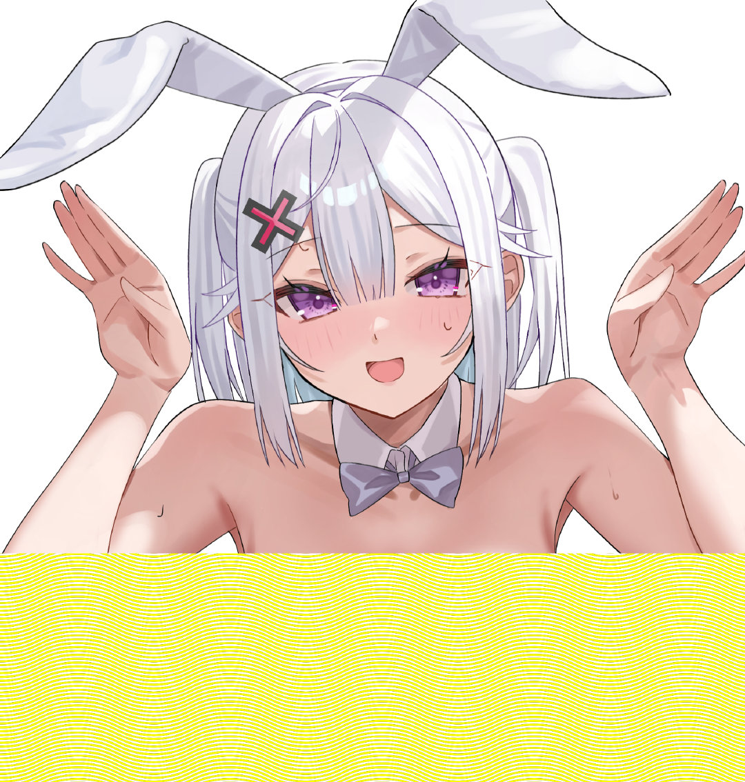 白バニー | 画师: てぃろとす(tillots)，网页链接