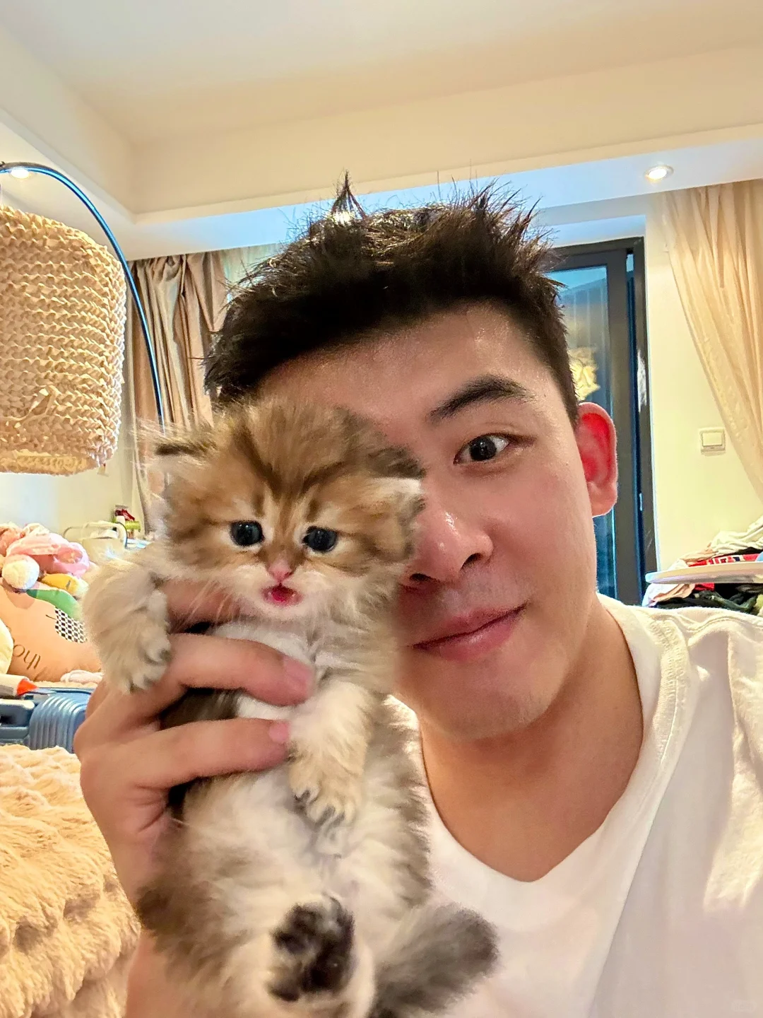 Soft kitty, warm kitty,lil ball of fur~