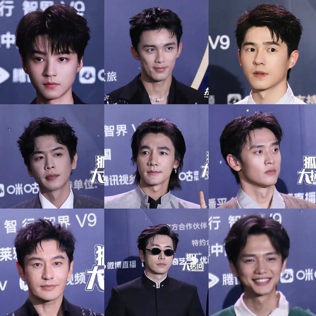 男明星微博电影之夜怼脸图王俊凯、吴磊、刘昊然、张若昀、此沙、王天辰、黄晓明、白客
