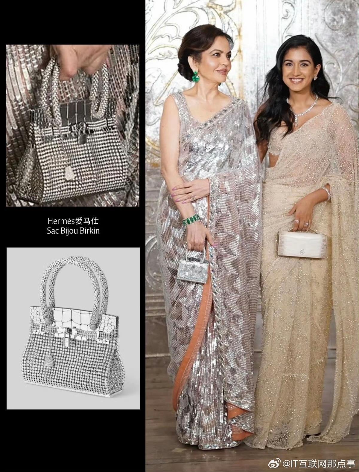 印度首富 Mukesh Ambani 的老婆妮塔，最近去设计师曼尼什的排灯节派对