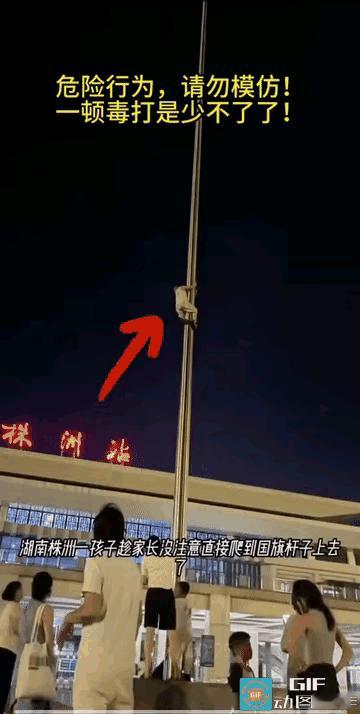 我们的祖先真的是爬树的高手，只是这种功能在现代环境中退化了。
这小不点才三四岁，