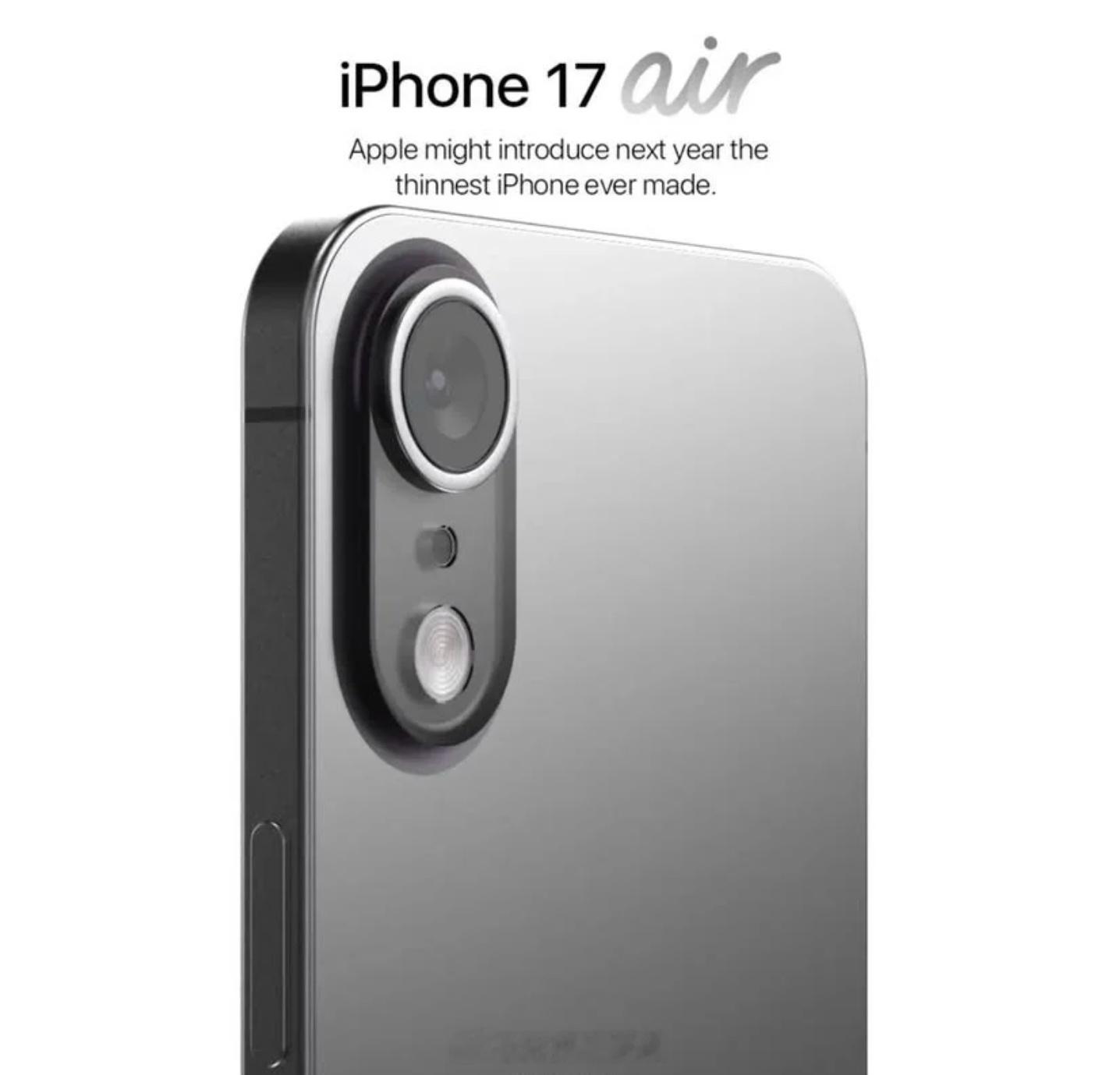 iPhone17Air背板 要是真长这样我觉得还稍微能看两眼[吃瓜] 