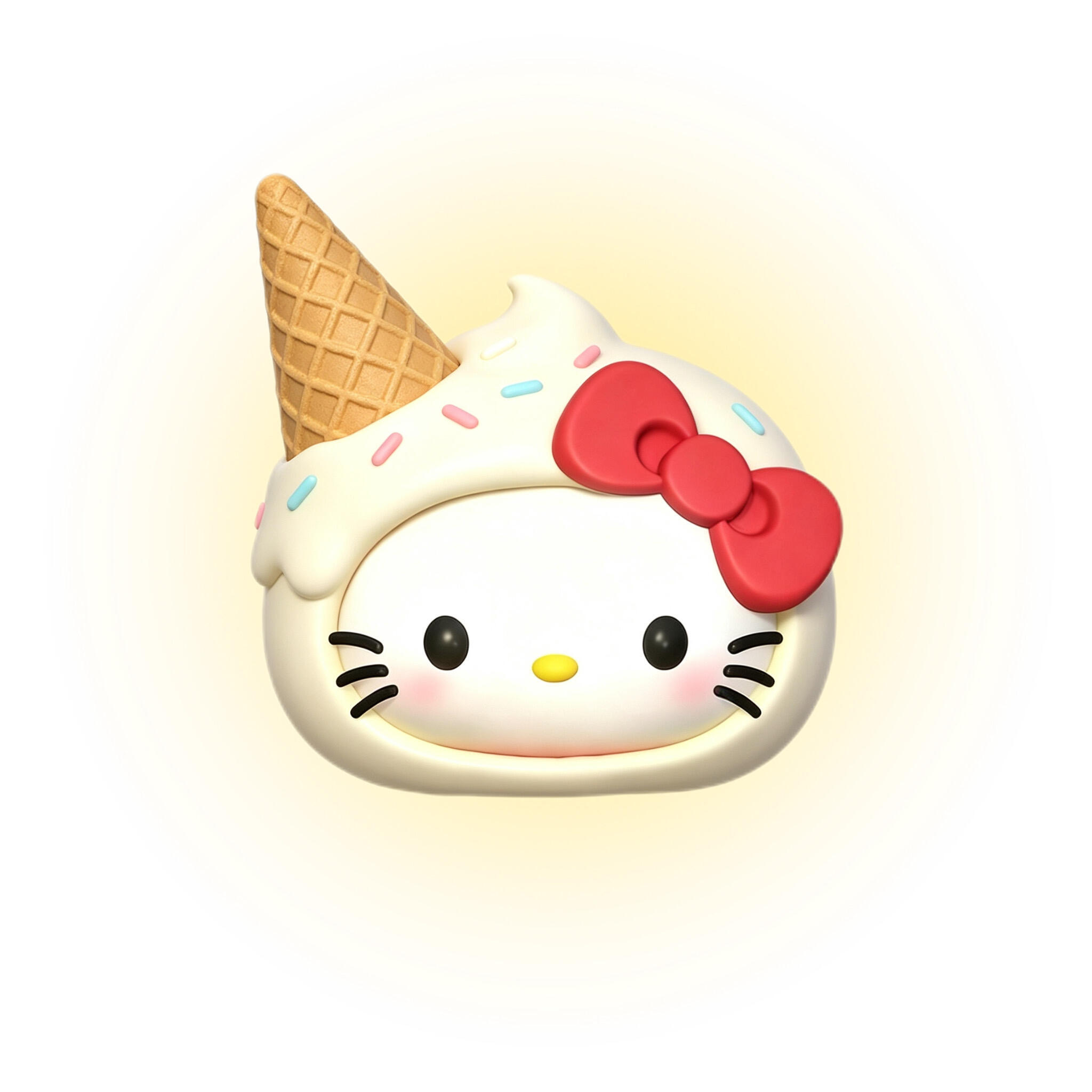 可爱白底kitty头像 