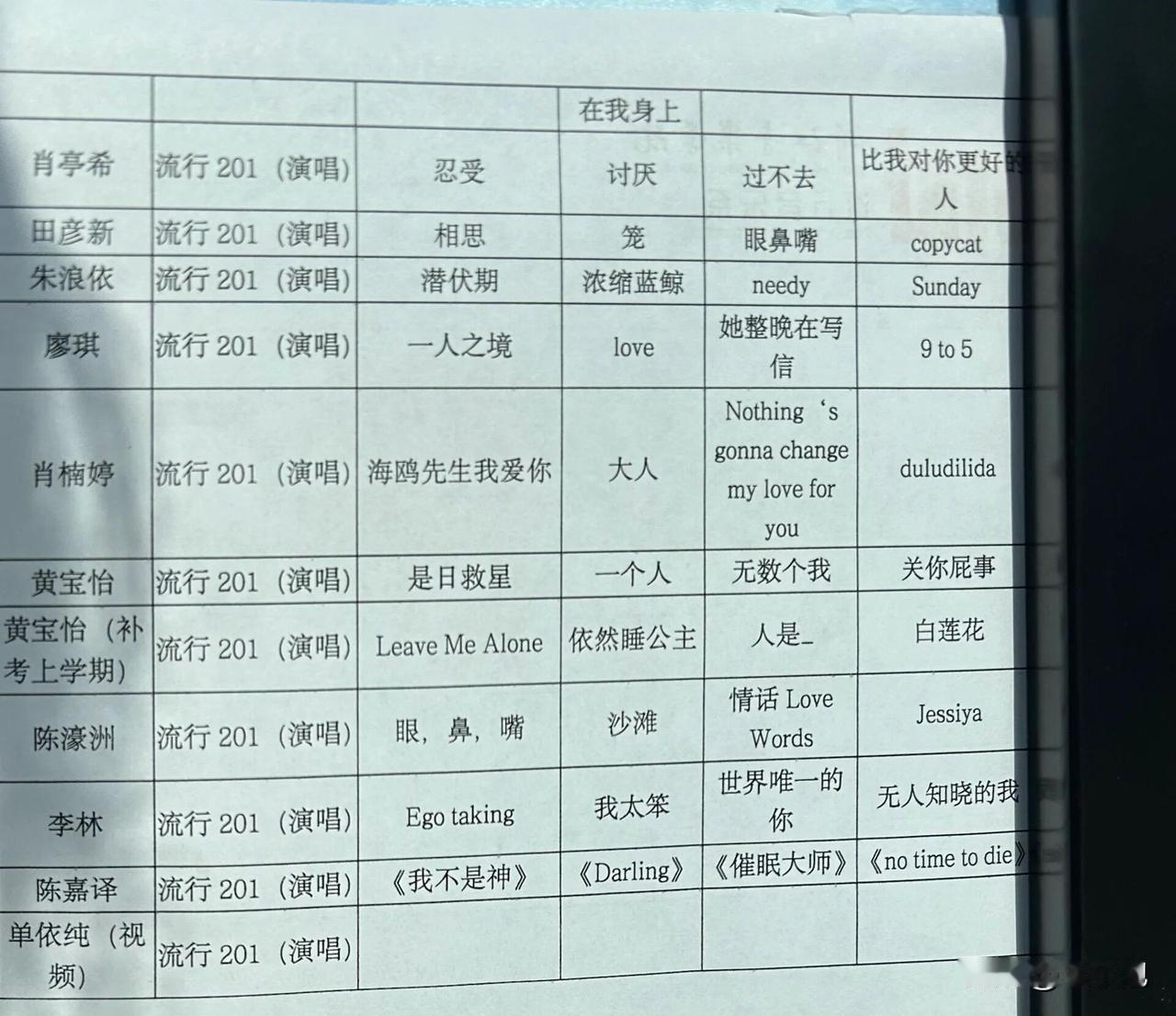 单依纯为了春晚彩排，连期末考都没空去了！
就她申请了线上考试，其他同学都是现场参