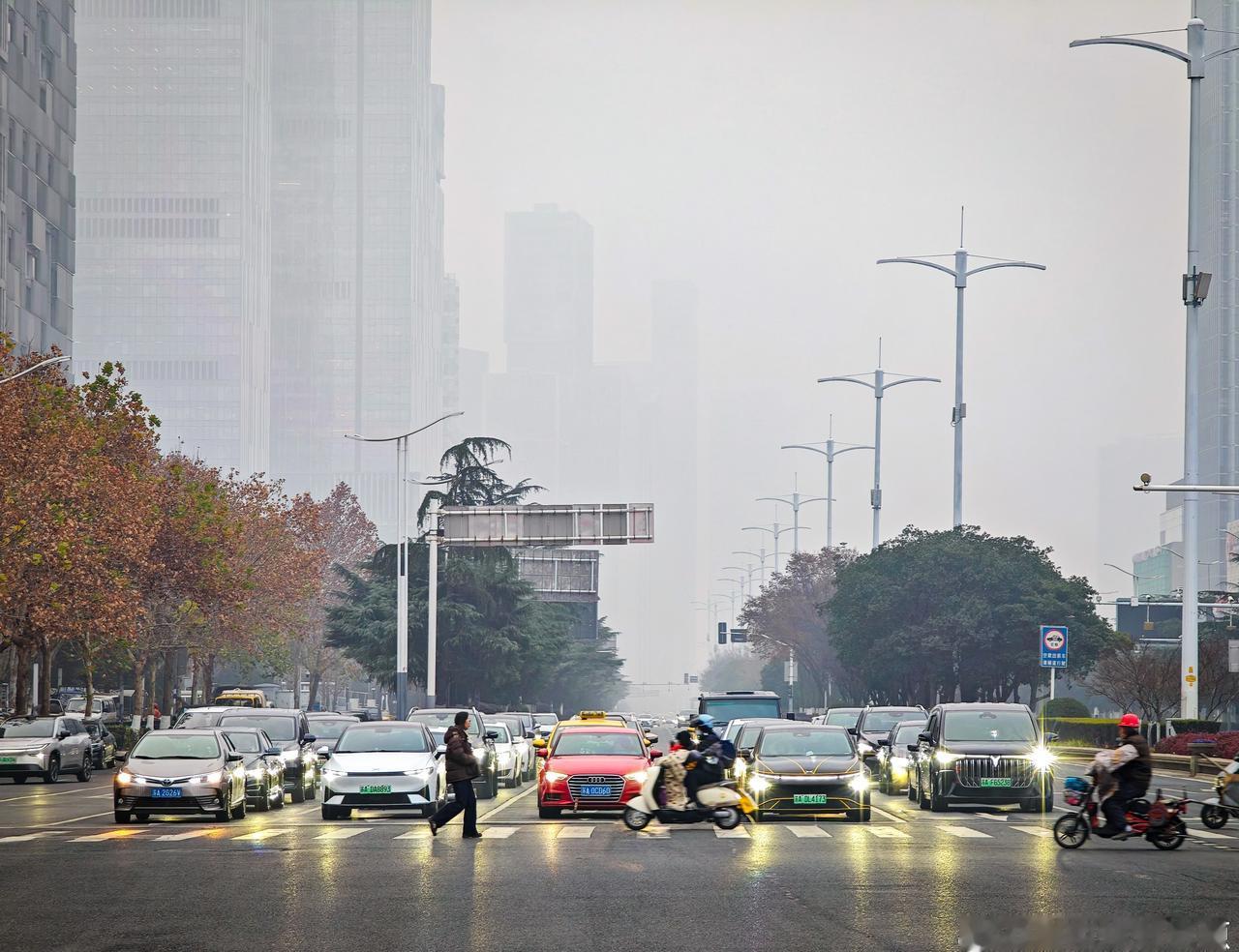 【南京迎来新年首场大雾】 ​​​