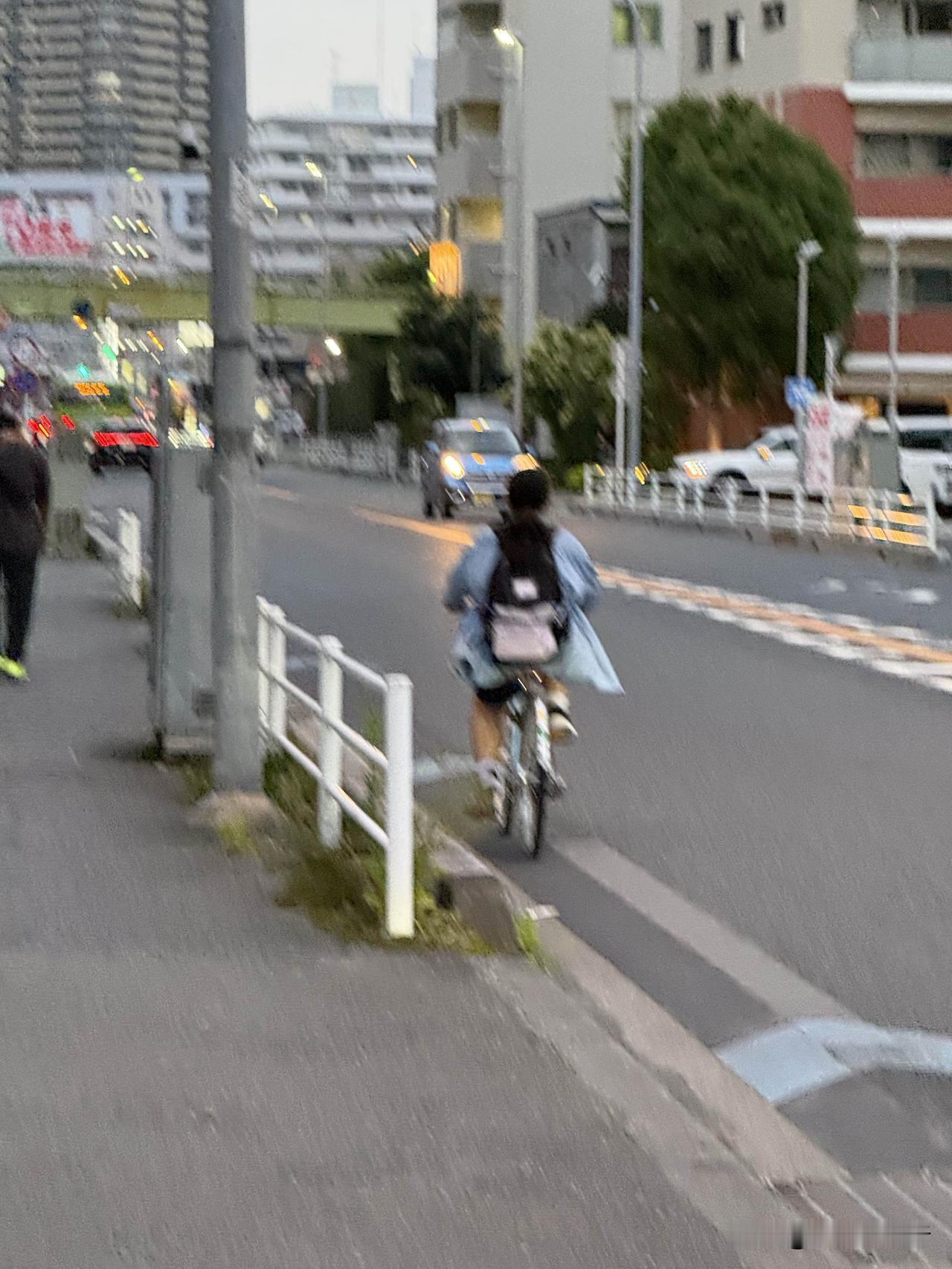 日本各地方很少为自行车设置专用道路，而是跟普通车共用一般道路。所以在日本，自行车