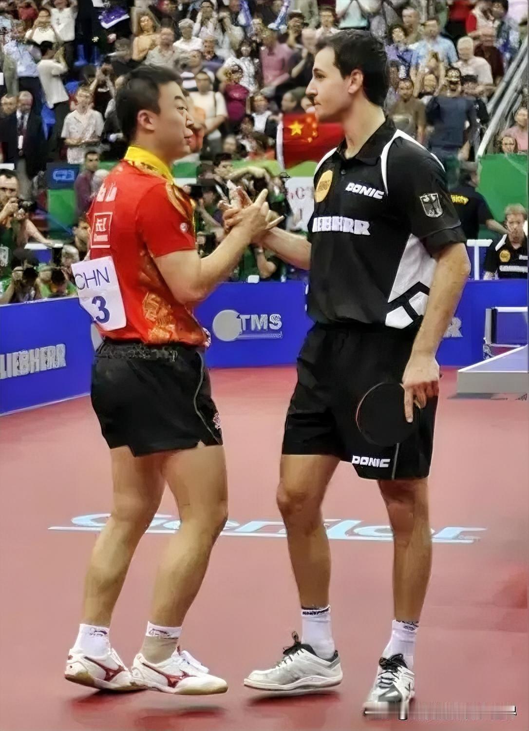 国乒外战英雄马琳对阵同时代国内外高手的碾压记录：

马琳-柳承敏，14胜2负
马