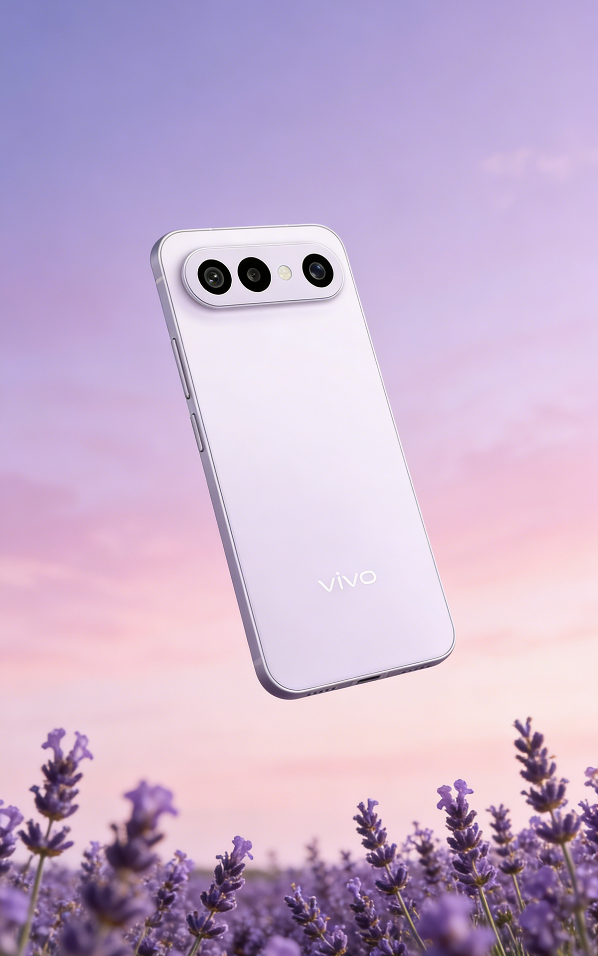 vivo S50 Pro mini 这抹灵感紫～是莫奈笔下未干的暮色，揉碎了薰衣