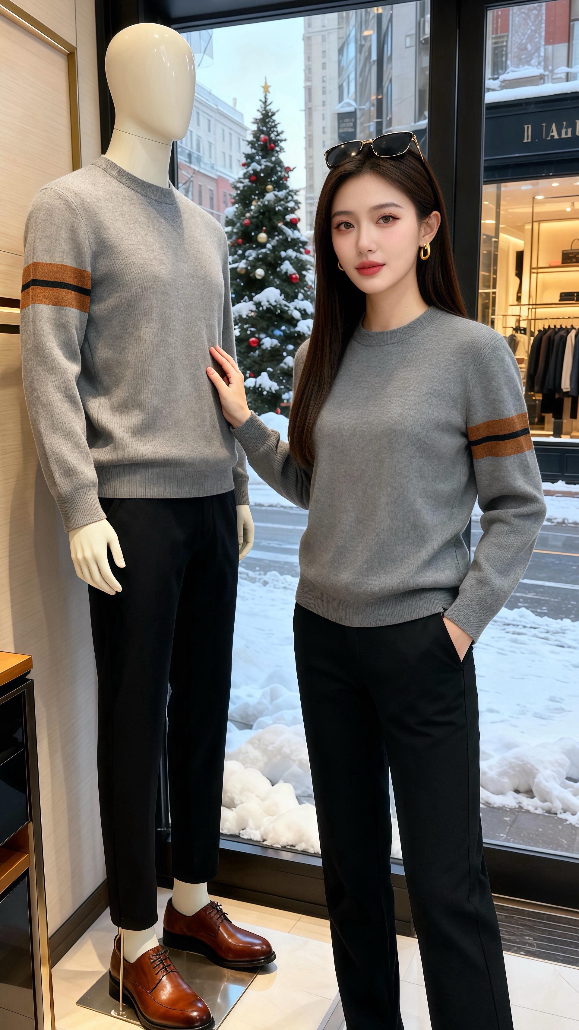 《雪绒咖啡香》  初雪裹着街灯漫进咖啡厅时，皓明看见许妍正撑着下巴望窗...