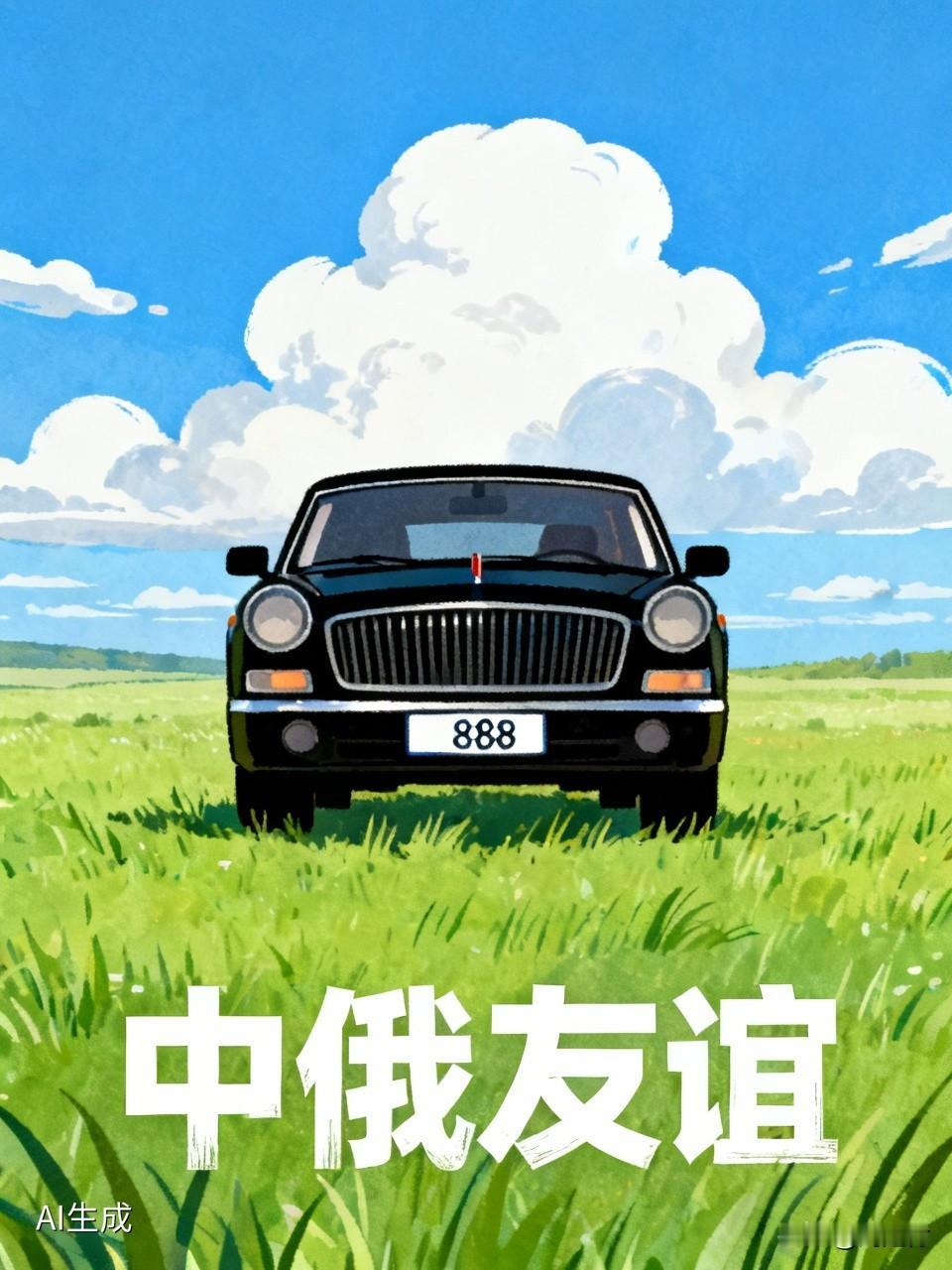 普京专车挂上中国车牌包含3个8 5月19号普京到北京进行访问，网上就传开了，说他
