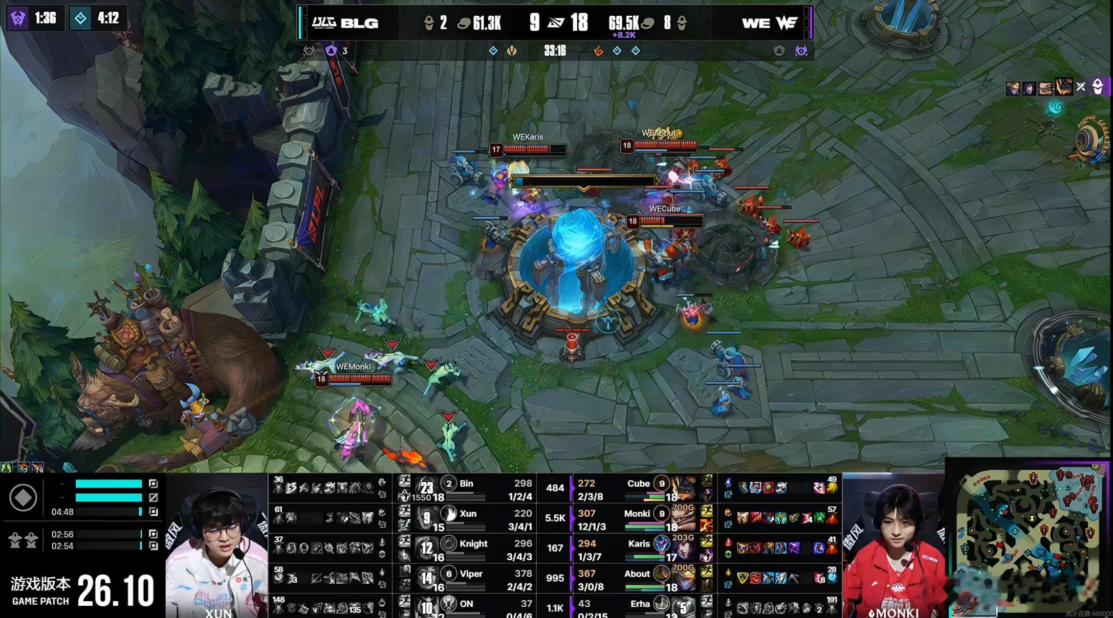 WE 1-0 BLG恭喜WE先下一城！西安队长Monki唯有责任12/1的纳亚菲
