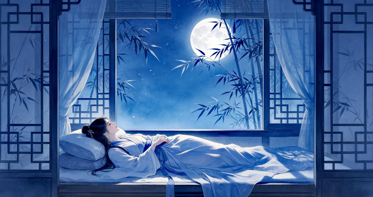 【原创作品】
 七绝•静夜晤月
      文/张和平
轩窗透影夜三更，静院风微