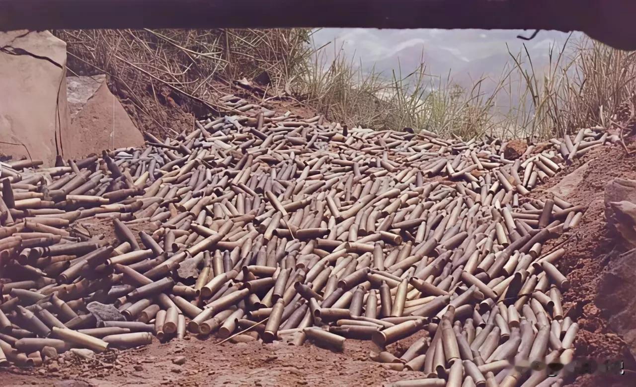 看看这满地的弹壳，可想而知，当时战场上多么残酷，多么激烈。
1984年12月8日