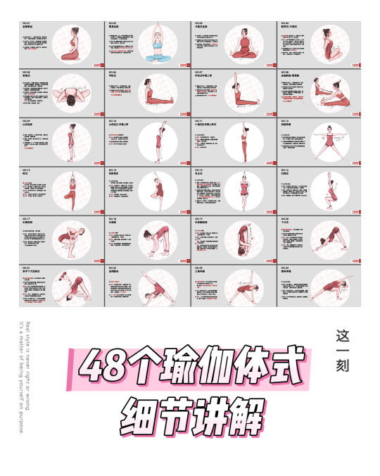 48个瑜伽基础体式，详细讲解