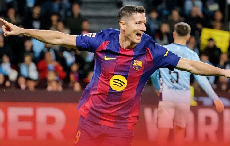 莱万：回归就戴帽！你这么踢，巴萨的续约合同说不定已经摆在你桌面上了呢？？？
亚马