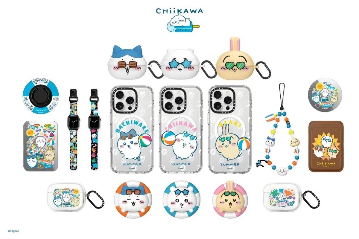 吉伊卡哇CASETiFY夏季联名商品公开，7月25日开售，夏日形态的三小只真萌吧