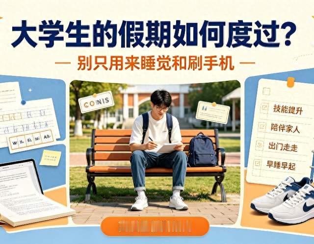 大学生的假期，千万别只用来睡觉和刷手机｜高质量假期指南✅