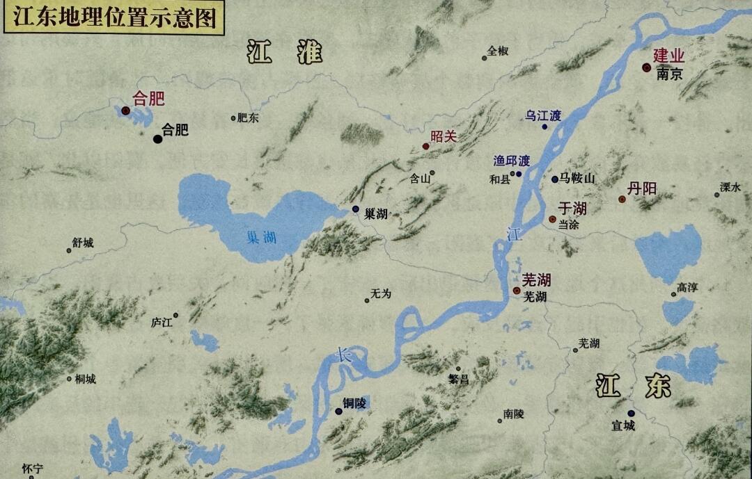 项羽所说的无颜见江东父老，江东在哪里？
