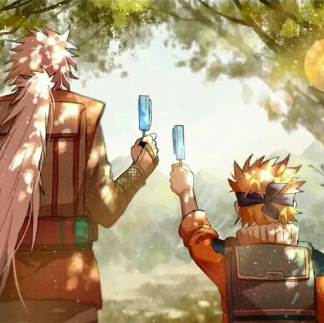 火影忍者[超话]  火影忍者  忍不住泪目～自来也和鸣人的羁绊！        