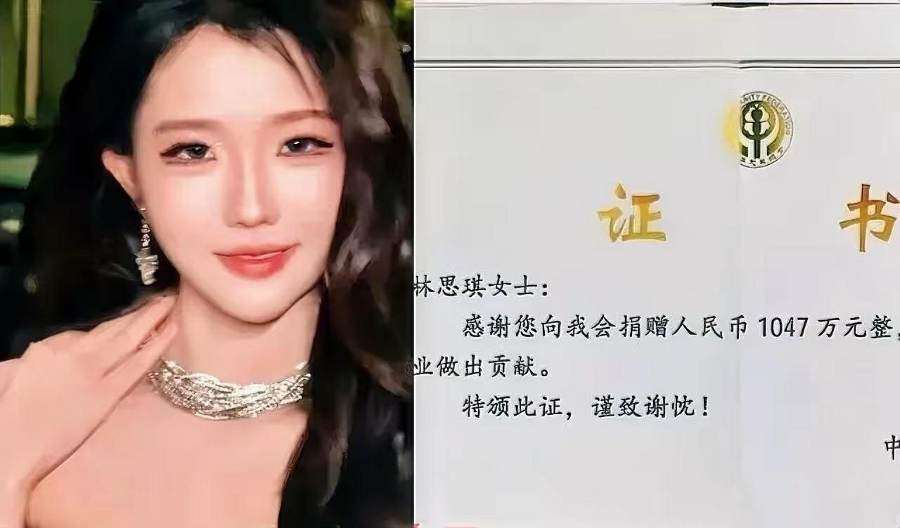 我的天呐！

一捐款就是1047万，这么大手笔，居然出自一个网红，

网红林思琪