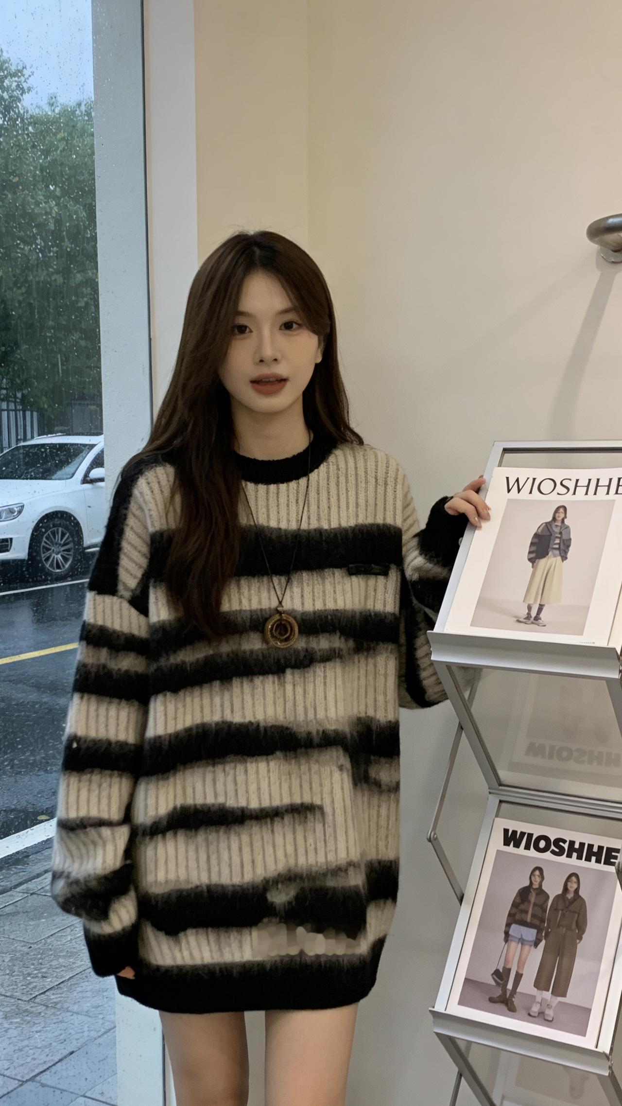 每日分享 韩系穿搭 温柔穿搭 针织衫 毛衣穿搭