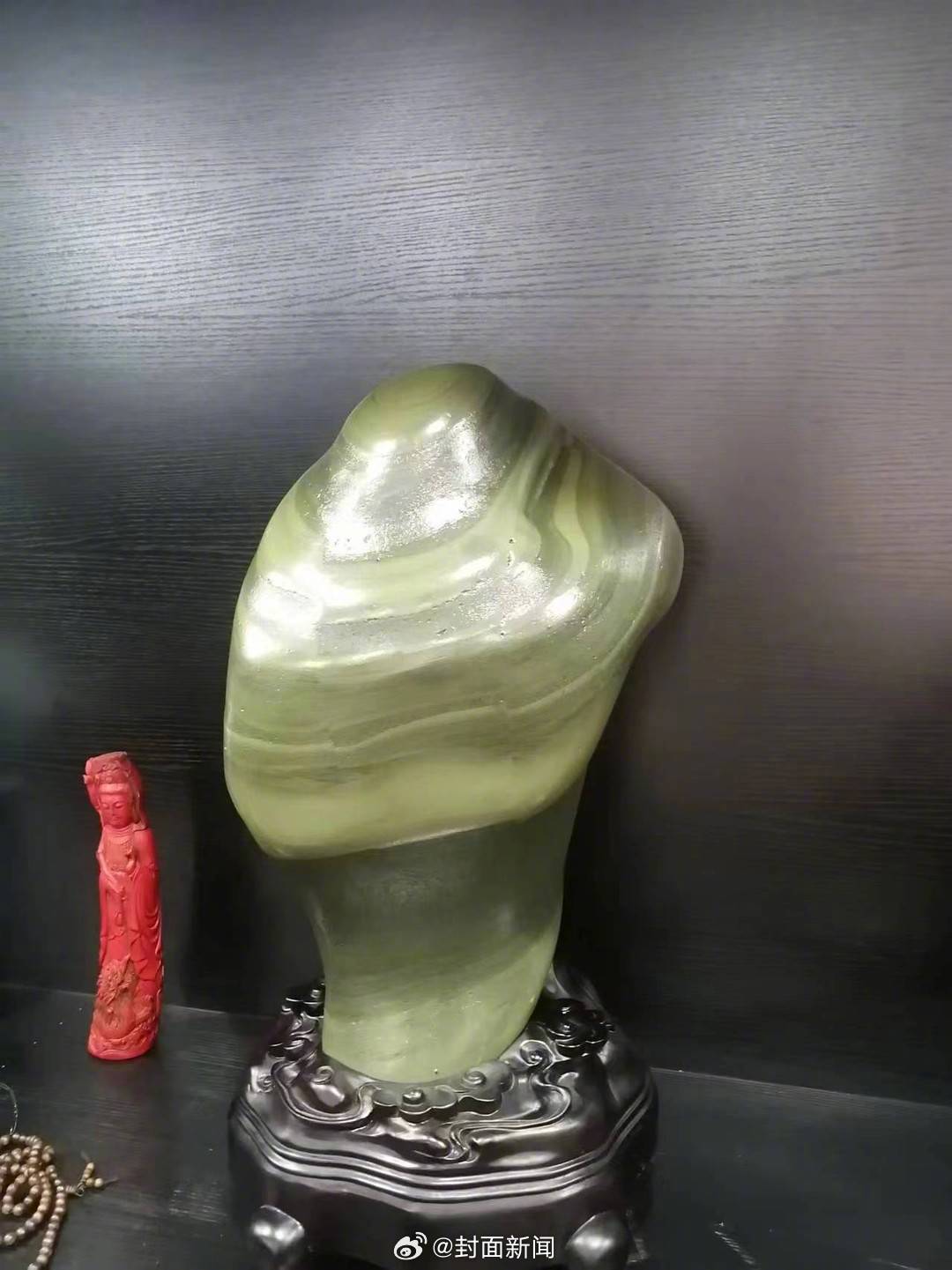 【四川#乐山一石头卖了16.8万元# 知情人：是一块佛石】#知情人称卖16.8万