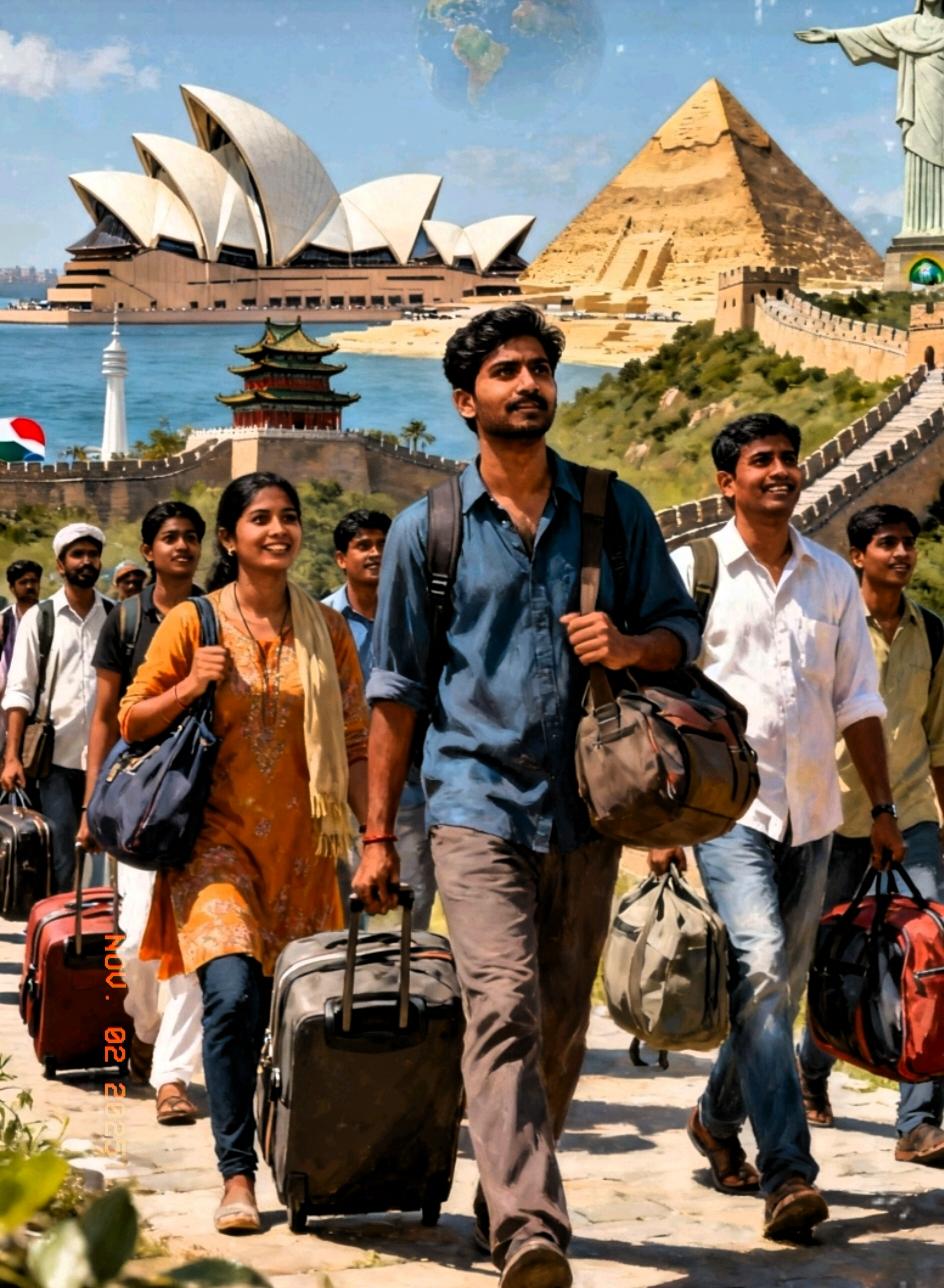 都说资本在逃离印度。
但你有没有发现一个更狠的事实？
印度人，正以前所未有的密度