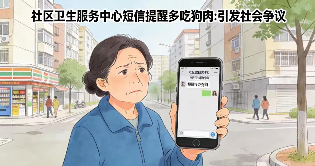 社卫中心养生短信建议“多吃狗肉”引争议，回应：已致歉并更正
一条来自官方社区卫生