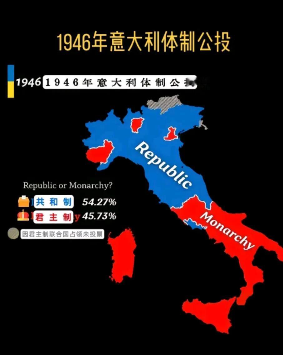 意大利南北互相看不顺眼，原来历史悠久啊！[大笑]
   意大利南部支持君主制，北
