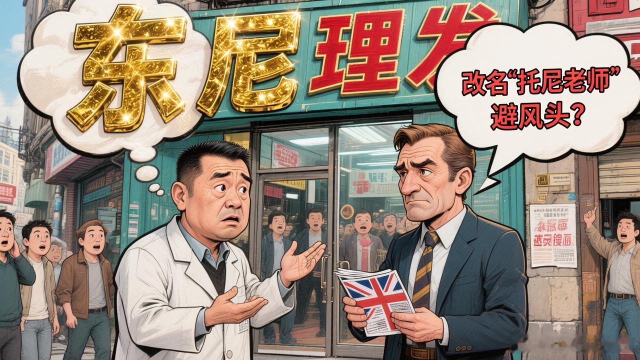 县城理发店取名东尼被英国公司起诉英国公司漂洋过海来告“东尼”，莫非这俩字镀了金？