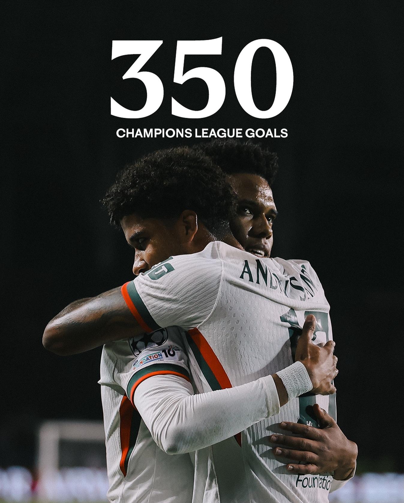 切尔西收获欧冠第350粒进球，俱乐部官方发布海报庆祝